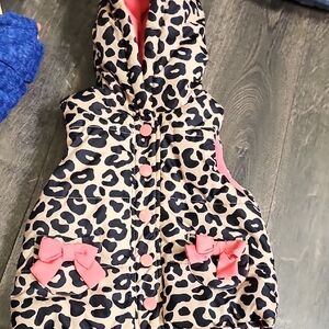 Gymboree Leopard Print Kids Jacket with Pink Accents